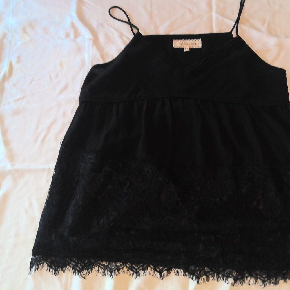 NWOT Anthropologie Black Cami